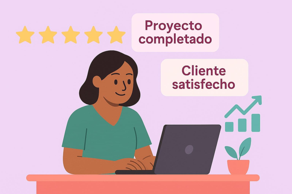 éxito en proyectos de corta duración en plataformas freelance