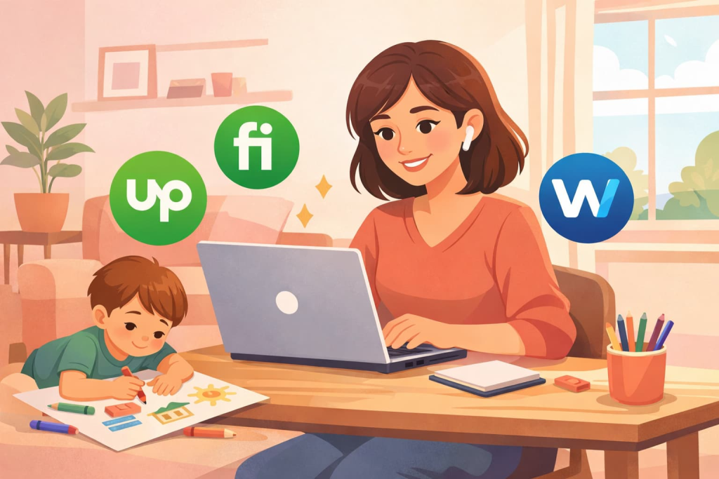 trabajar en plataformas freelance vs. buscar trabajo directo para mamás